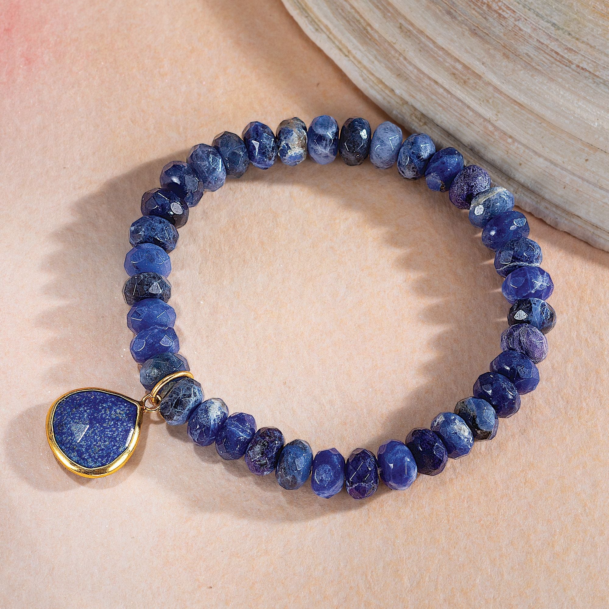 Set In Stone Deep Blue Lapis Bracelet