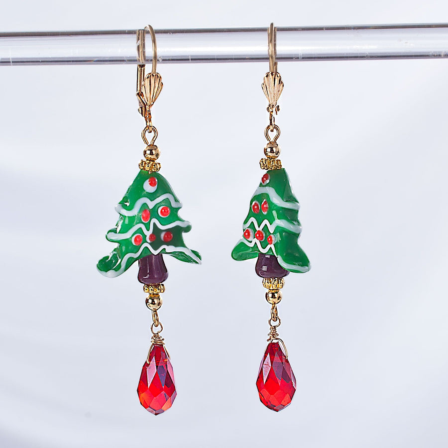 ''Christmas Crystals'' Earrings