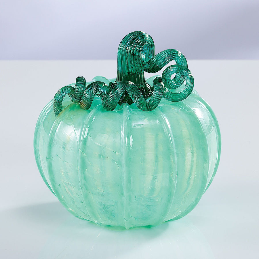 Hand-Blown Glass Sour Apple Pumpkin