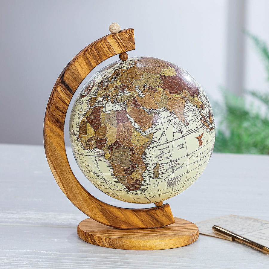 Olive Wood Globe