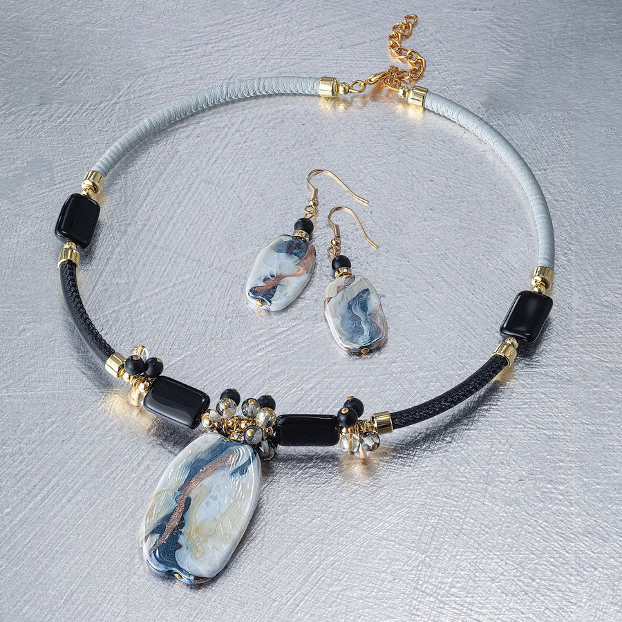 Midnight Dusk Murano Glass Necklace