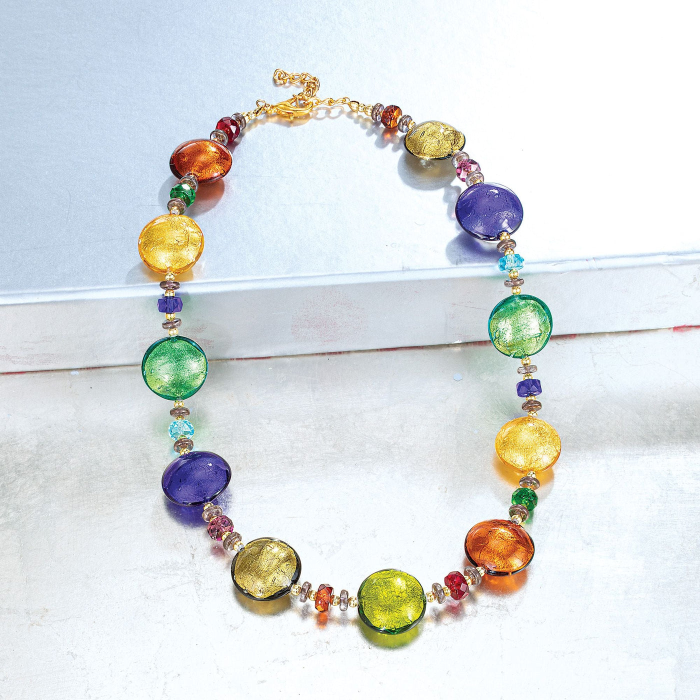 Splash Of Color Murano Glass Necklace