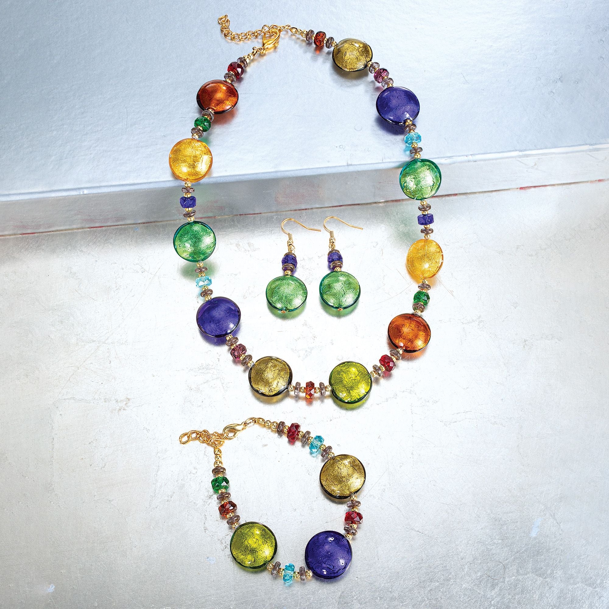 Splash Of Color Murano Glass Necklace