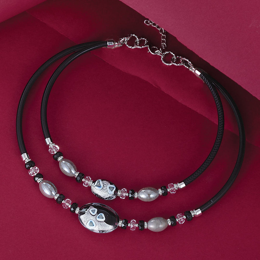 Ebony Dusk Murano Glass Necklace