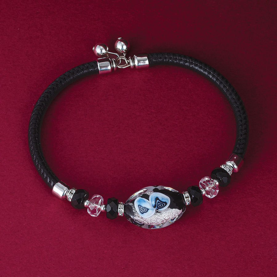 Ebony Dusk Murano Glass Bracelet