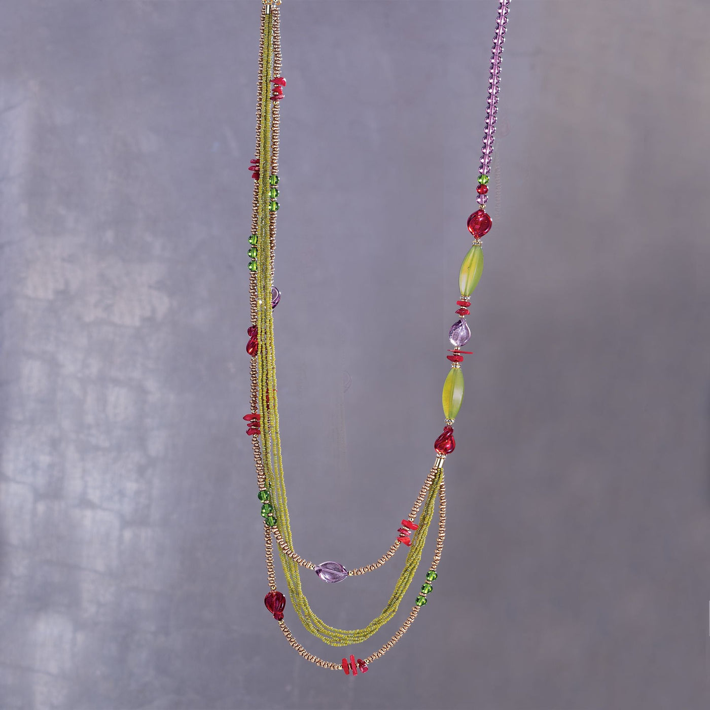 Murano Glass ''Sweet Meadow'' Necklace