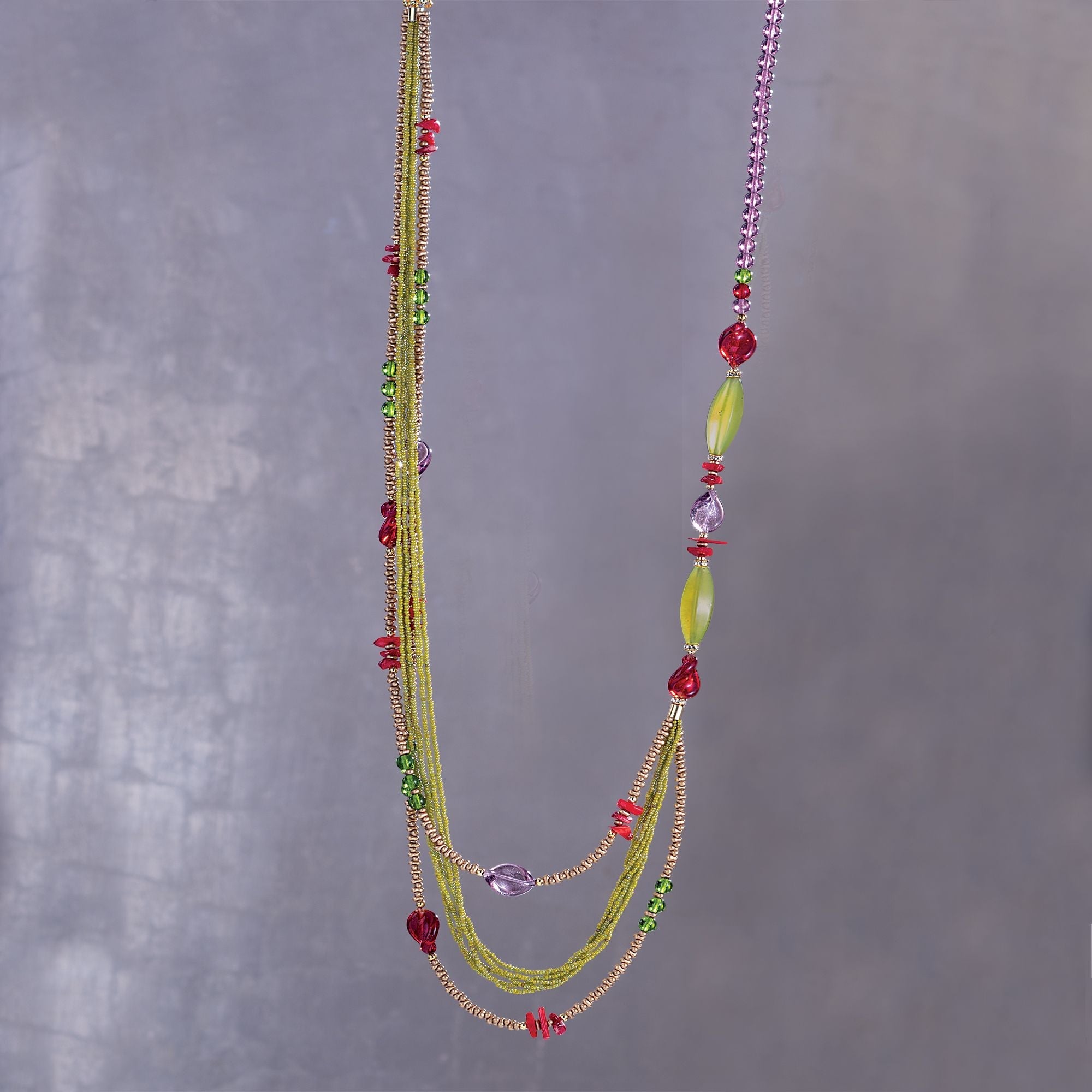 Murano Glass ''Sweet Meadow'' Necklace