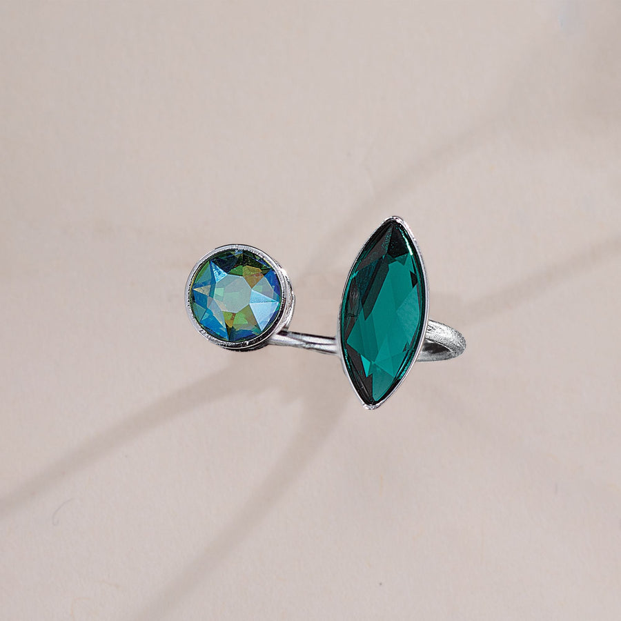 Emerald Crystal Angel Ring