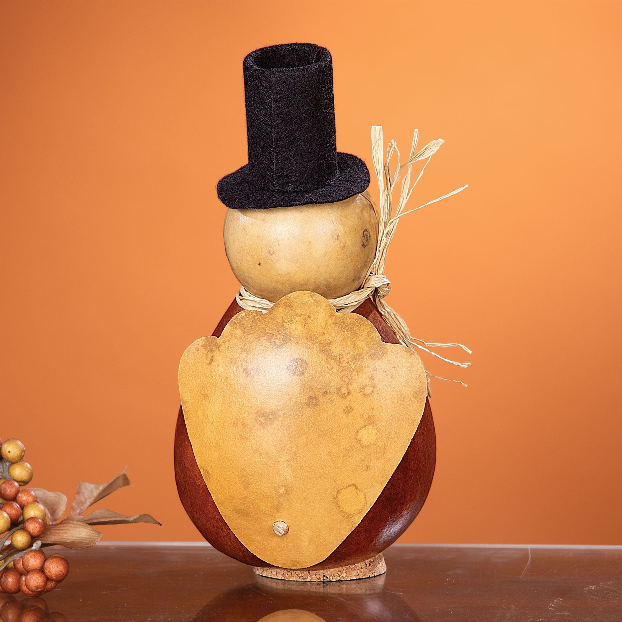 Thanksgiving Timmy Turkey Handcrafted Gourd