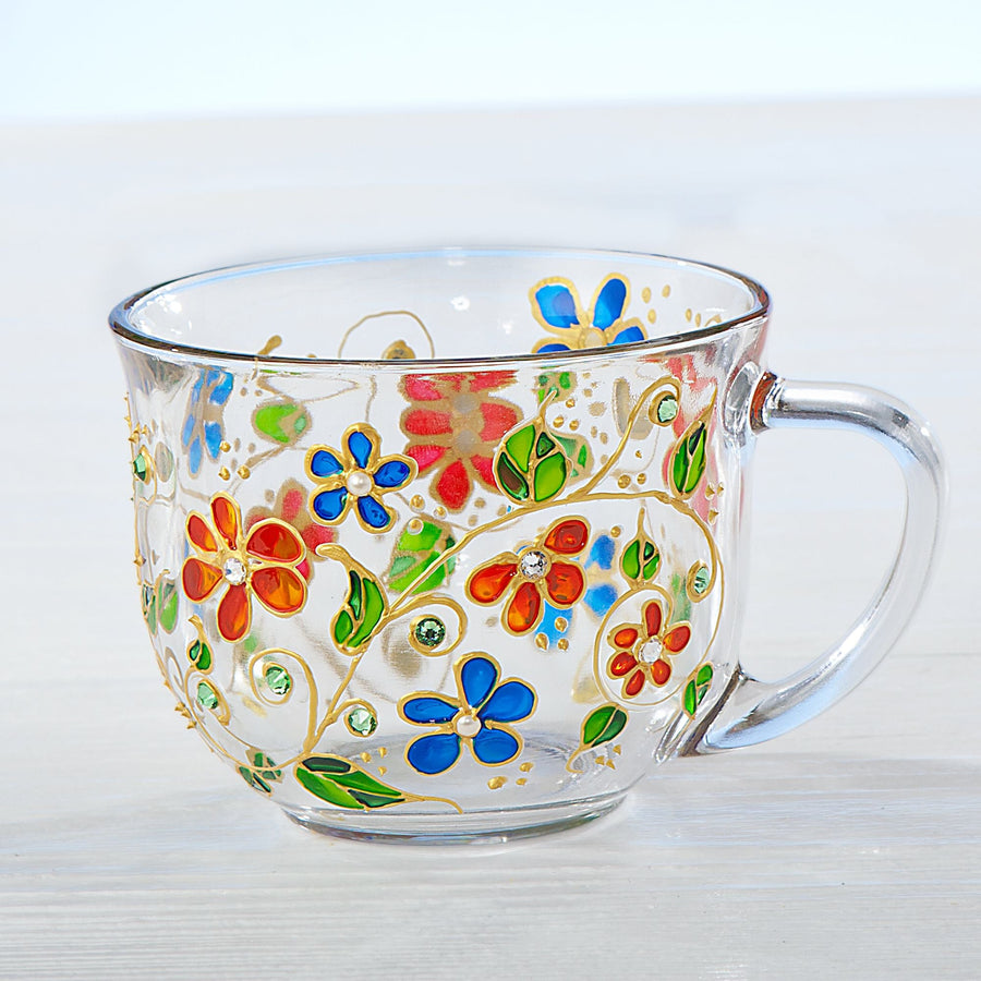 Meghan's Hand-Painted Floral Mug