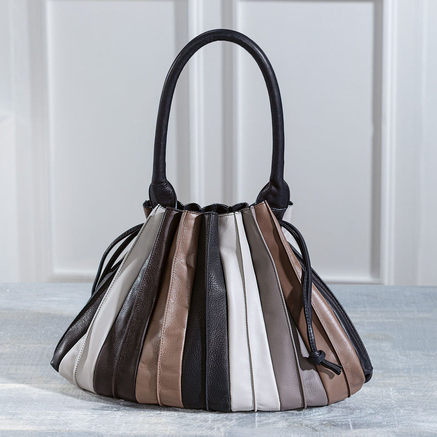 Italian Leather Corno Grande Handbag