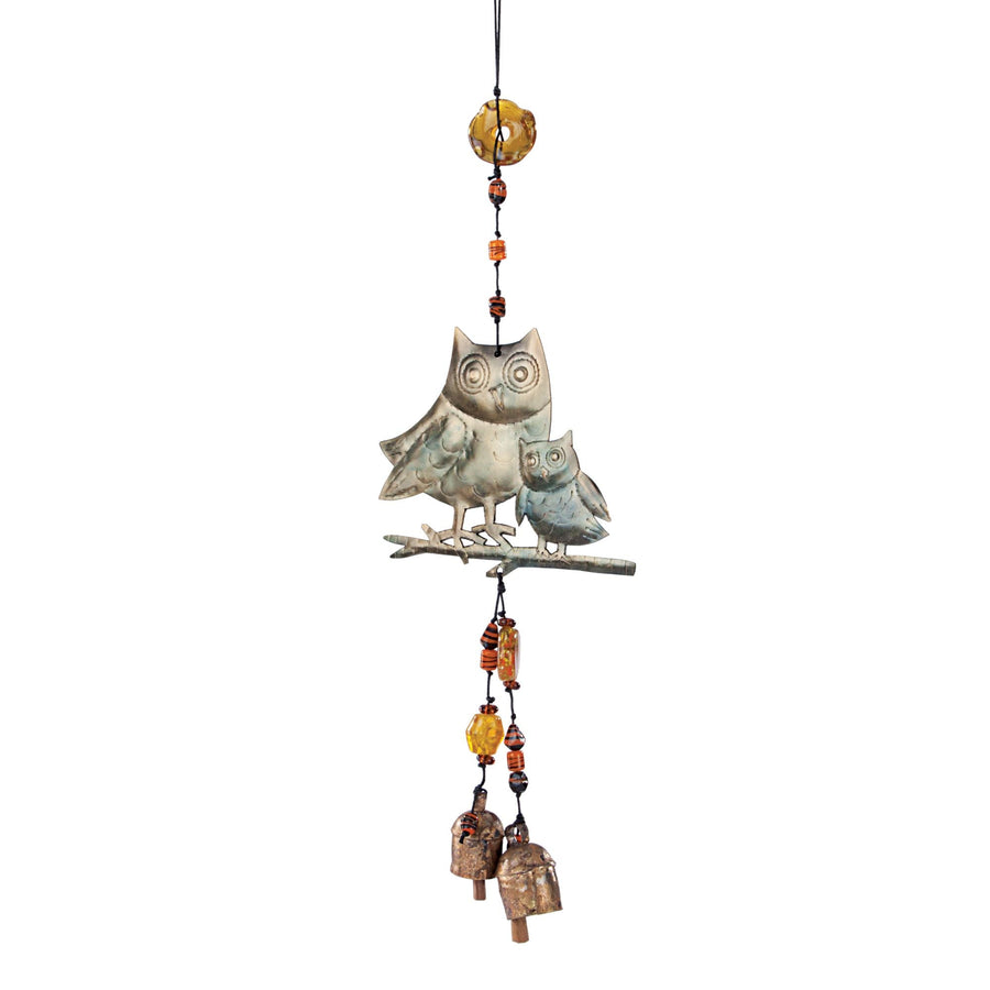 Mama And Baby Owl Wind Chime