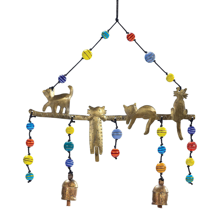 Playful Cats Iron Wind Chime