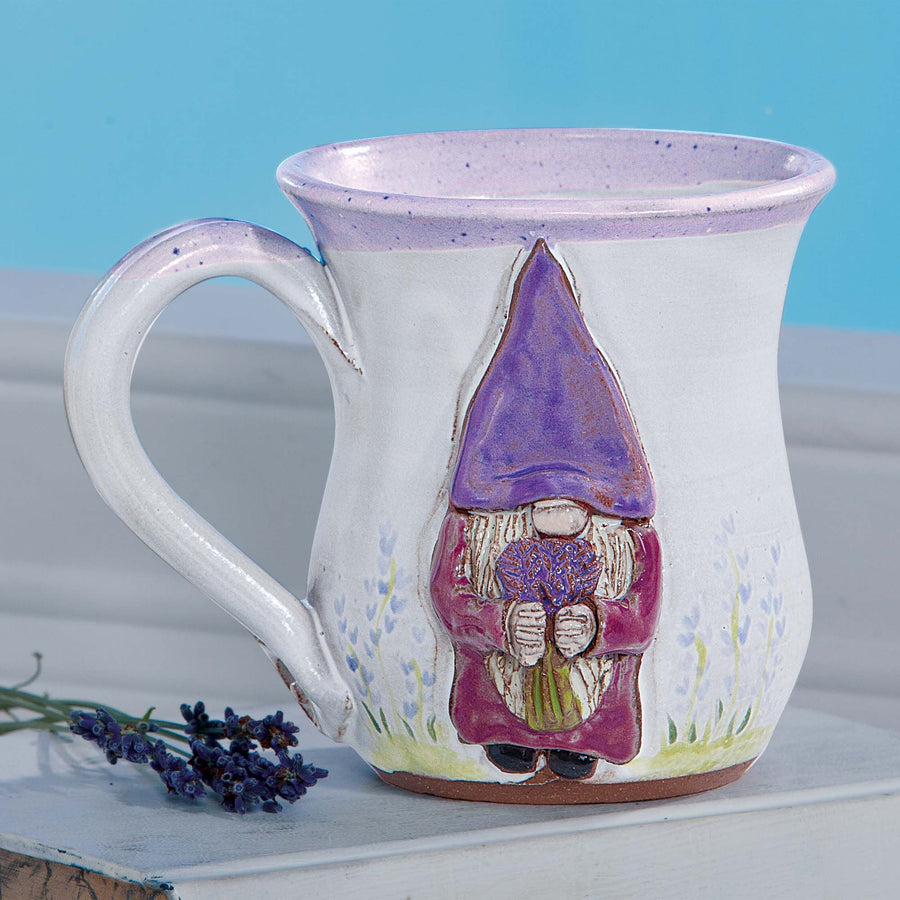 JoAnn's Gnome With Lilacs Mug, 14oz.