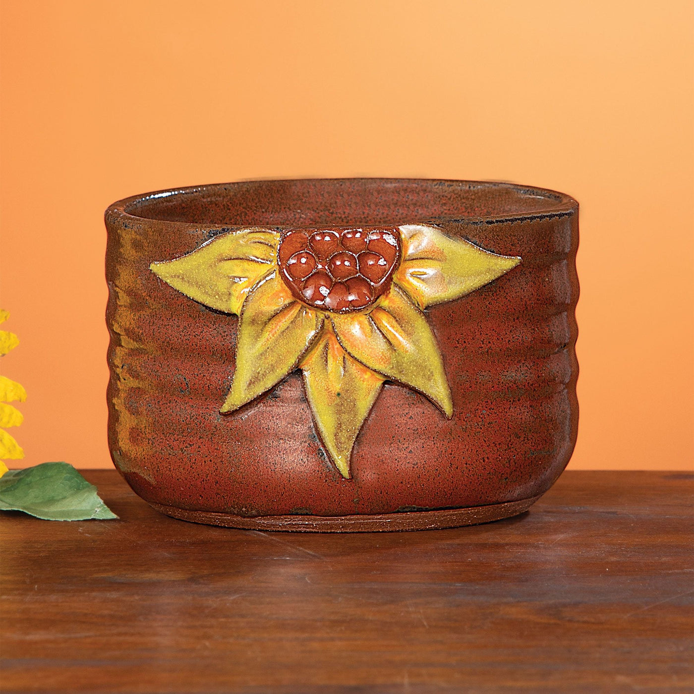 Sweet Sunflower Stoneware Bowl