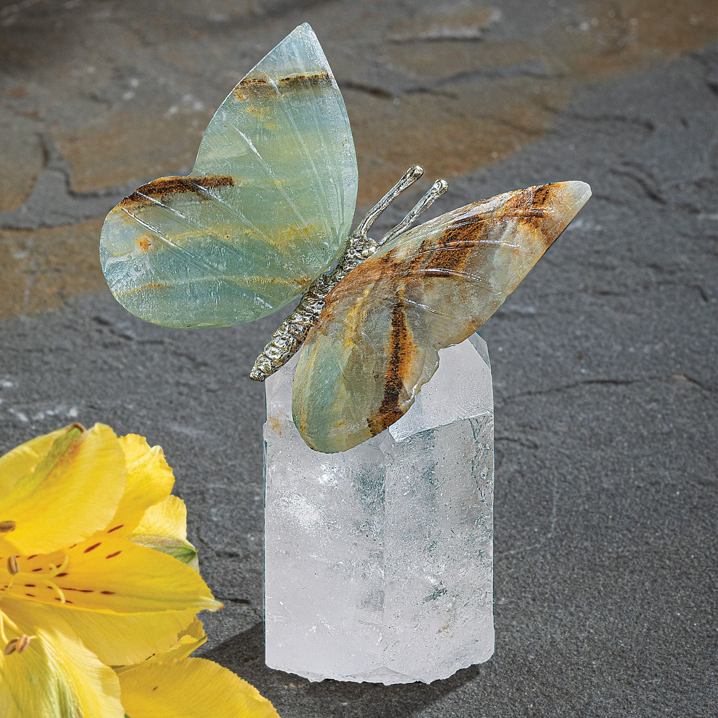 Resting Butterfly Crystal Figurine (Preorder)