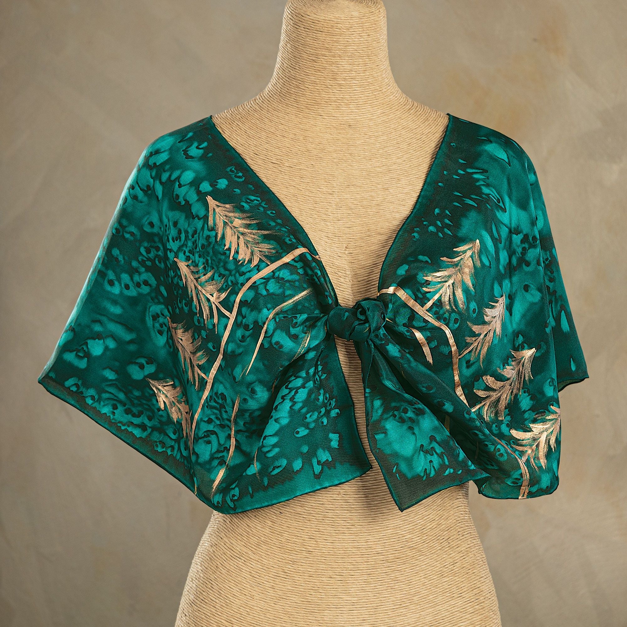 Through The Forest Silk Scarf