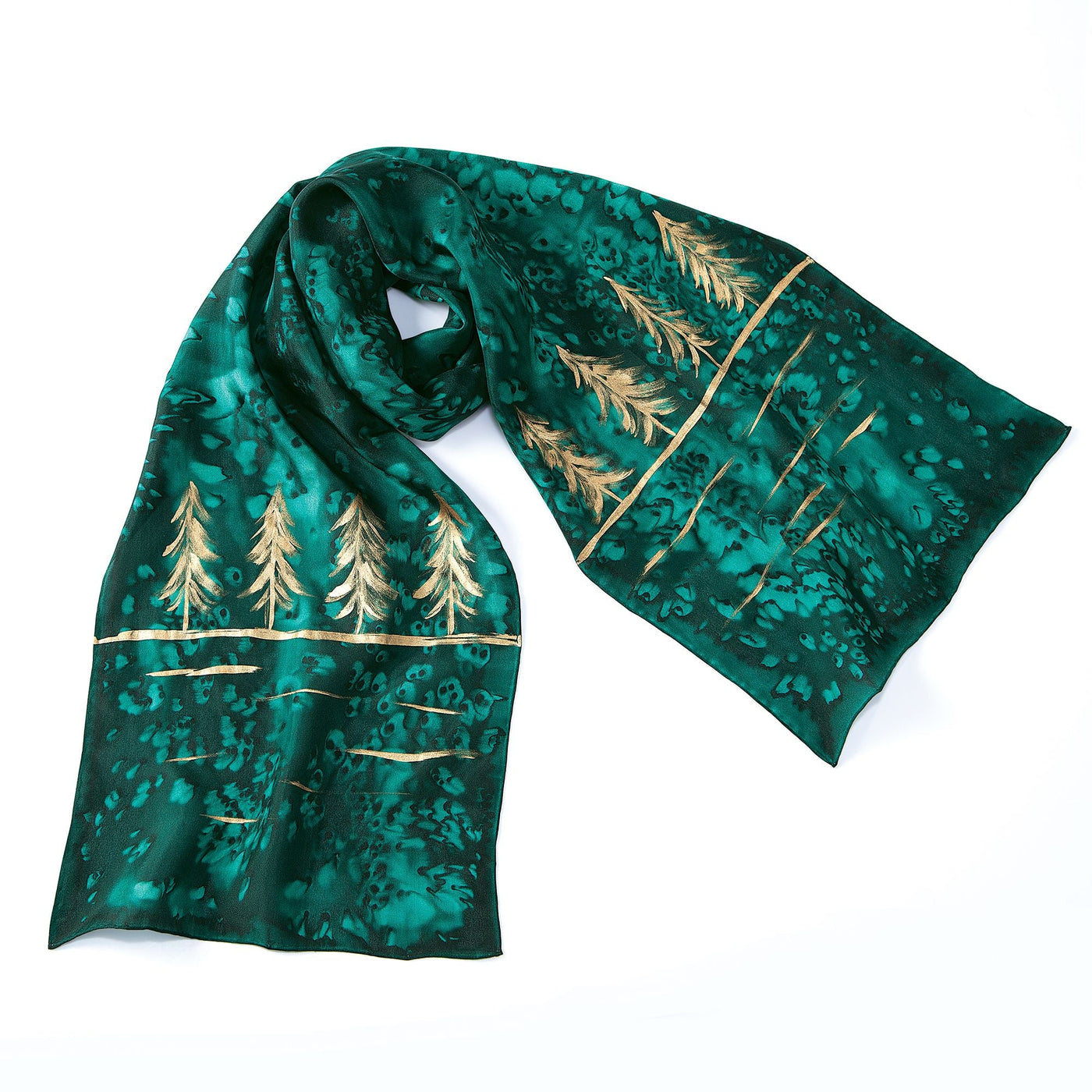 Through The Forest Silk Scarf