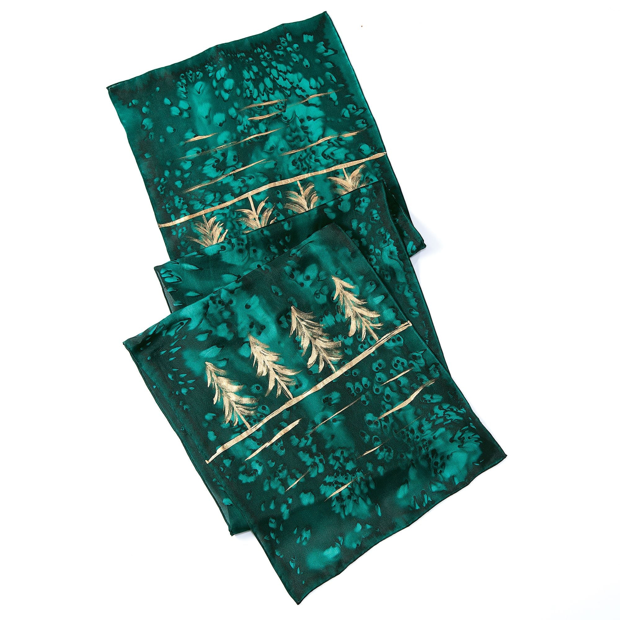 Through The Forest Silk Scarf