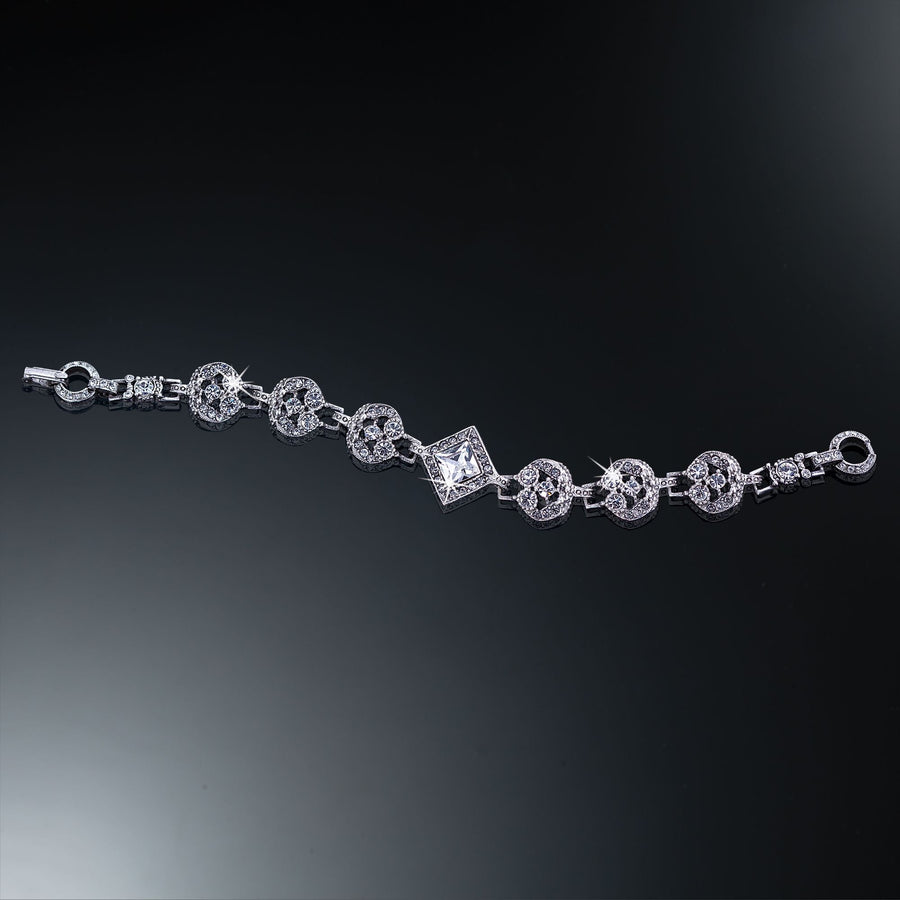Sparkling Crystal Art Deco Bracelet