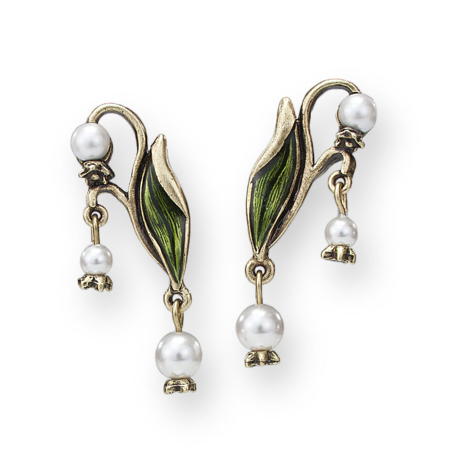 Shelley's Lilies Of The Valley Clip-On Earrings
