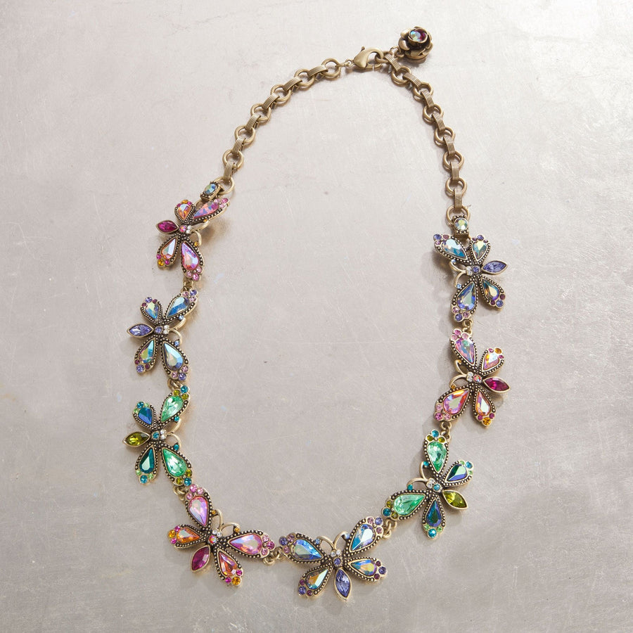 Magical Light Crystal Firefly Necklace