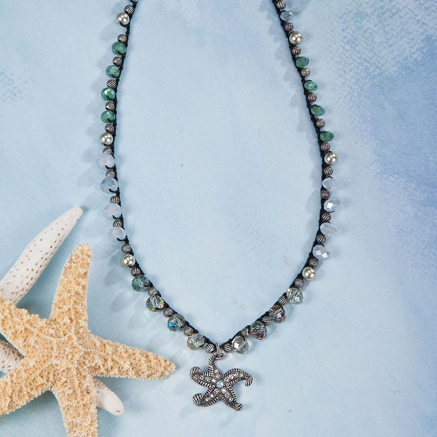 Shimmering Starfish Necklace