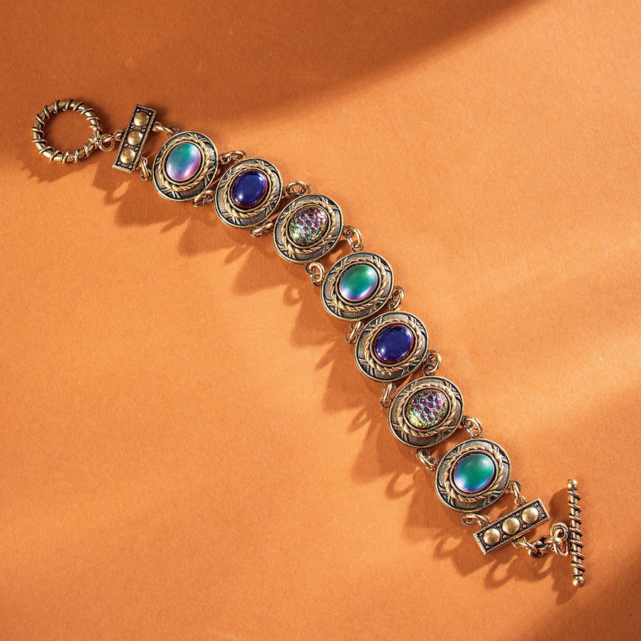 Patrice's Vintage-Style Cabochan Link Bracelet