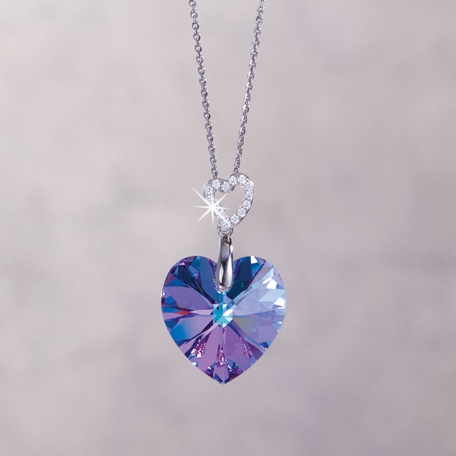 Piotr's Swarovski Crystal ''Hearts Aglow'' Necklace