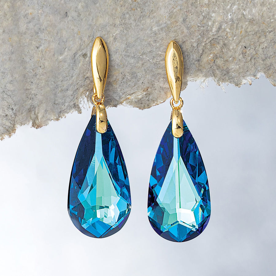 Distant Iridescent Crystal Earrings