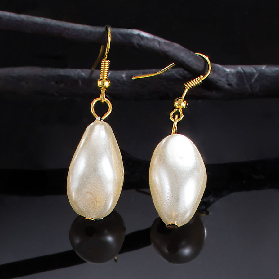 Murano Glass Vintage Pearl Drop Earrings