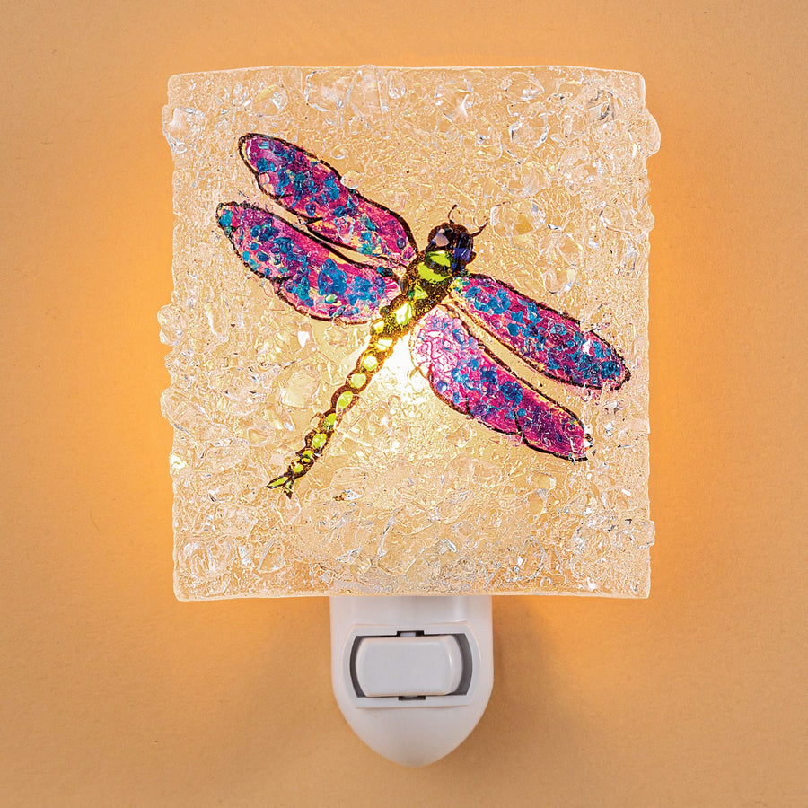 Recycled Glass Dragonfly Nightlight
