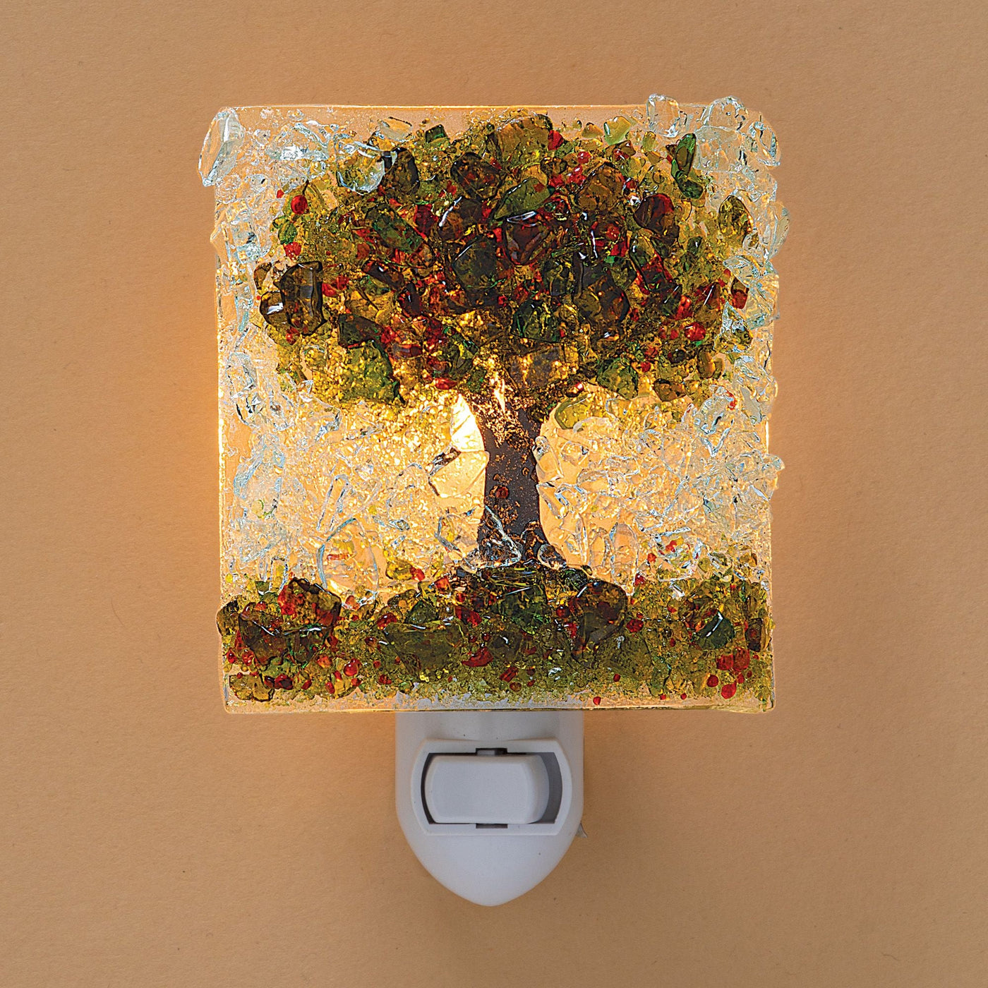 Recycled Glass Fall Tree Nightlight