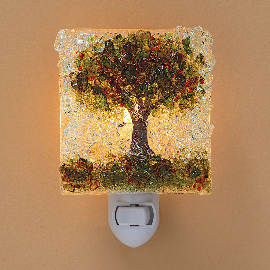 Recycled Glass Fall Tree Nightlight