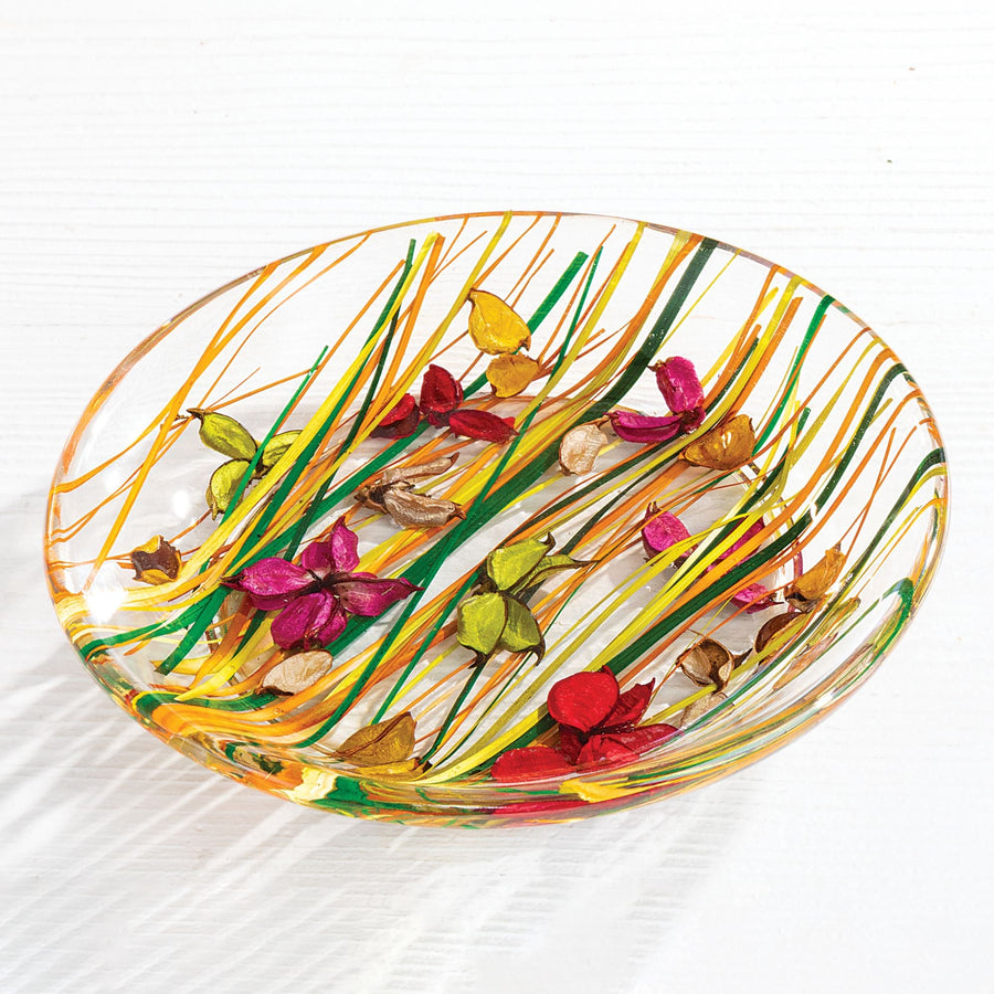 Butterfly Blossoms Resin Serving Plate