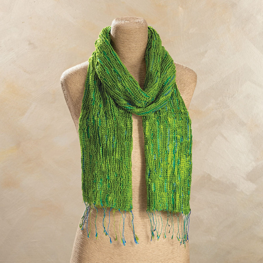 Chartreuse Hand-Loomed Scarf