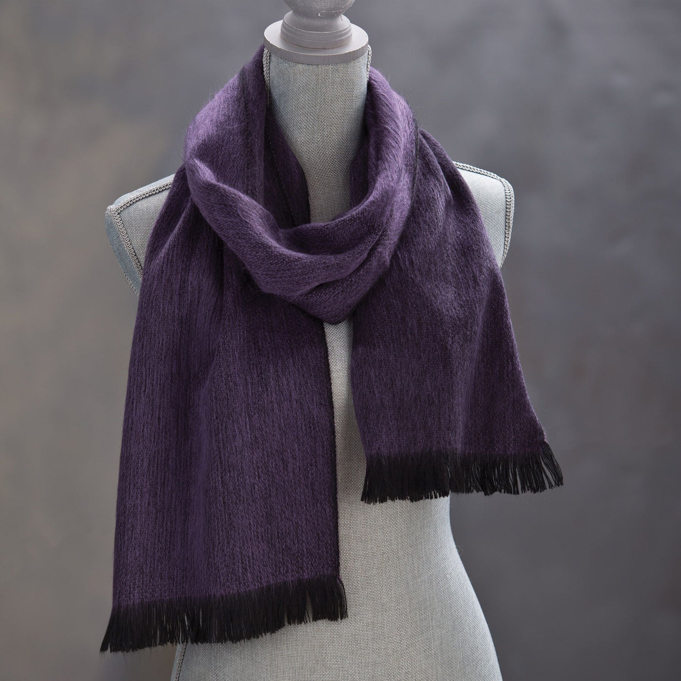 Plum Alpaca Scarf