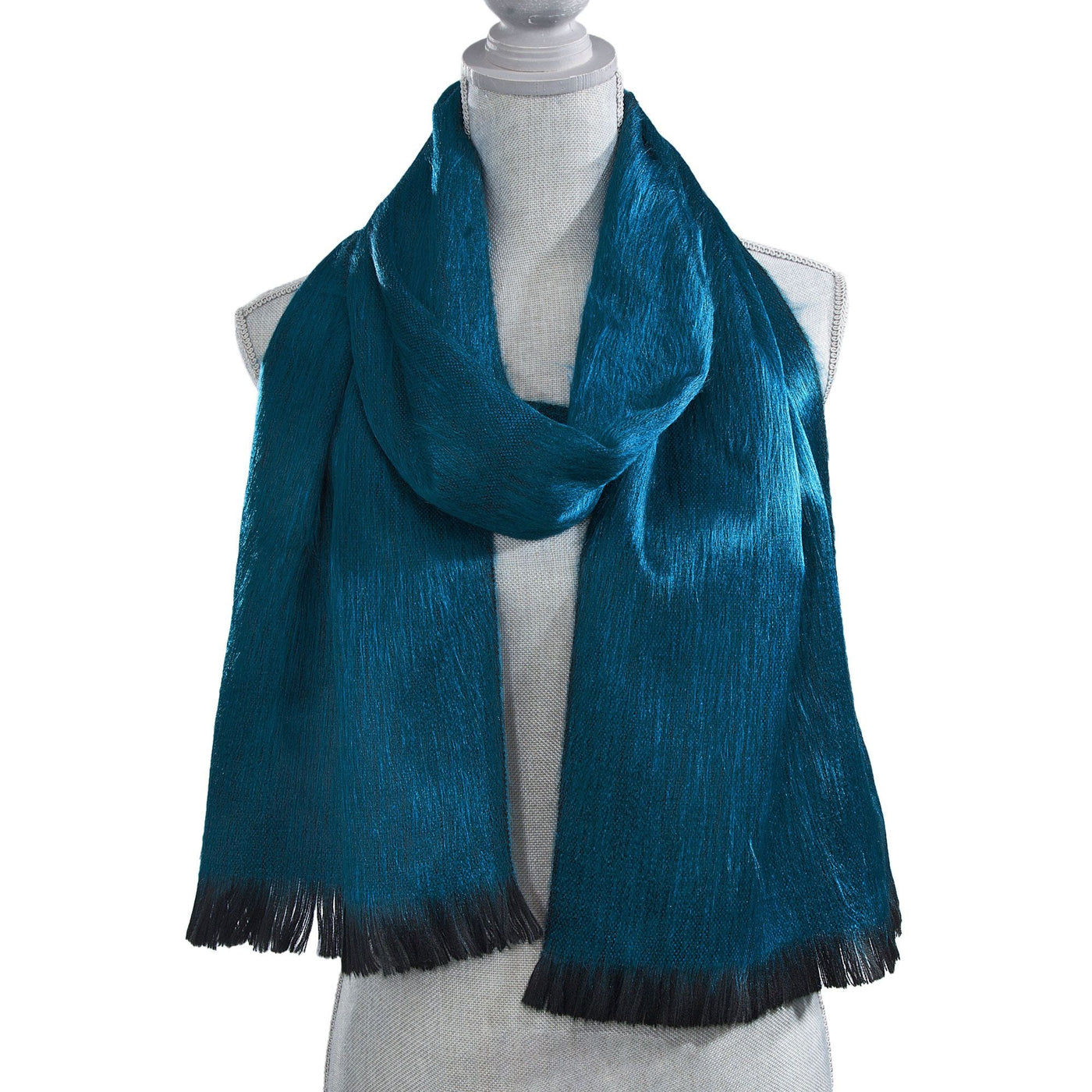 Dark Turquoise Alpaca Scarf