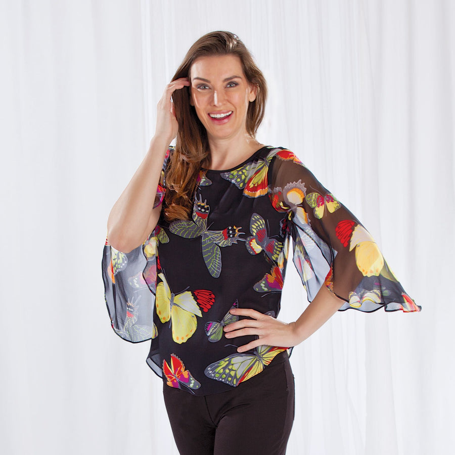 Flying Colors Silk Blouse