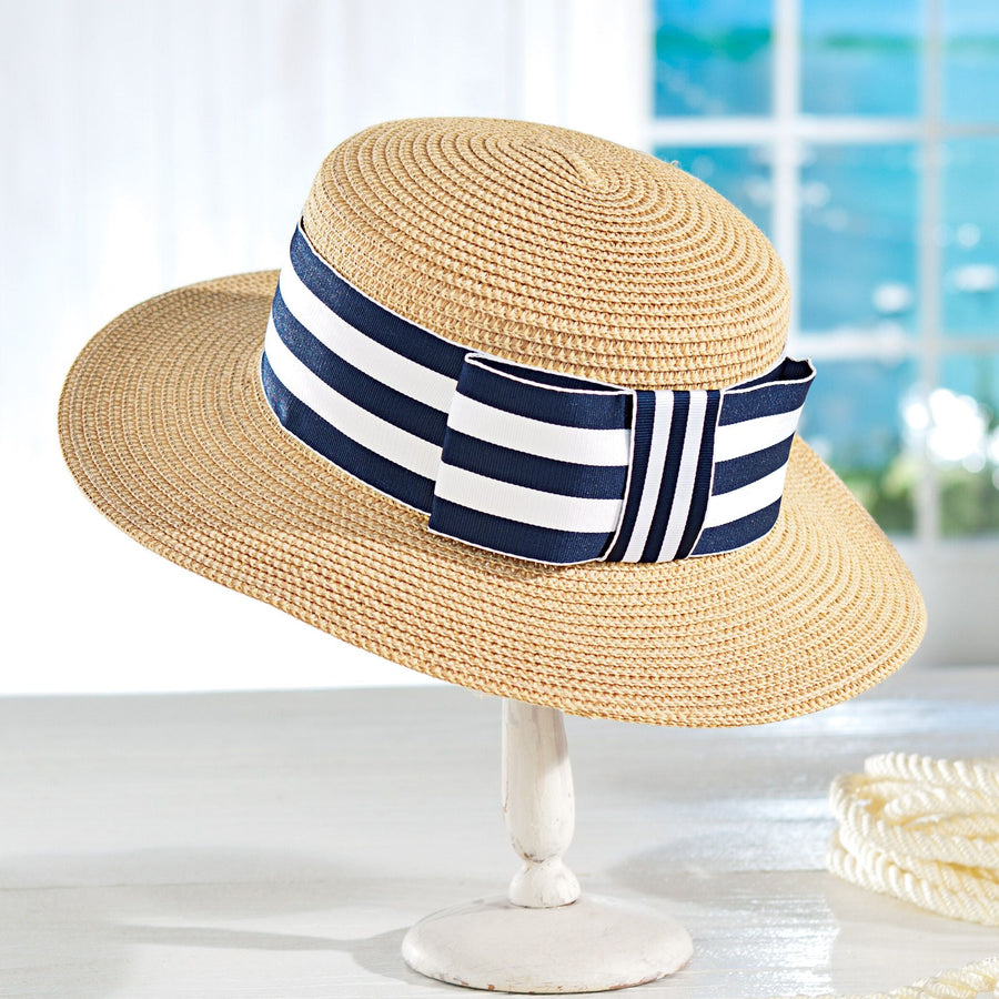 Isla Natural Straw Boater Hat