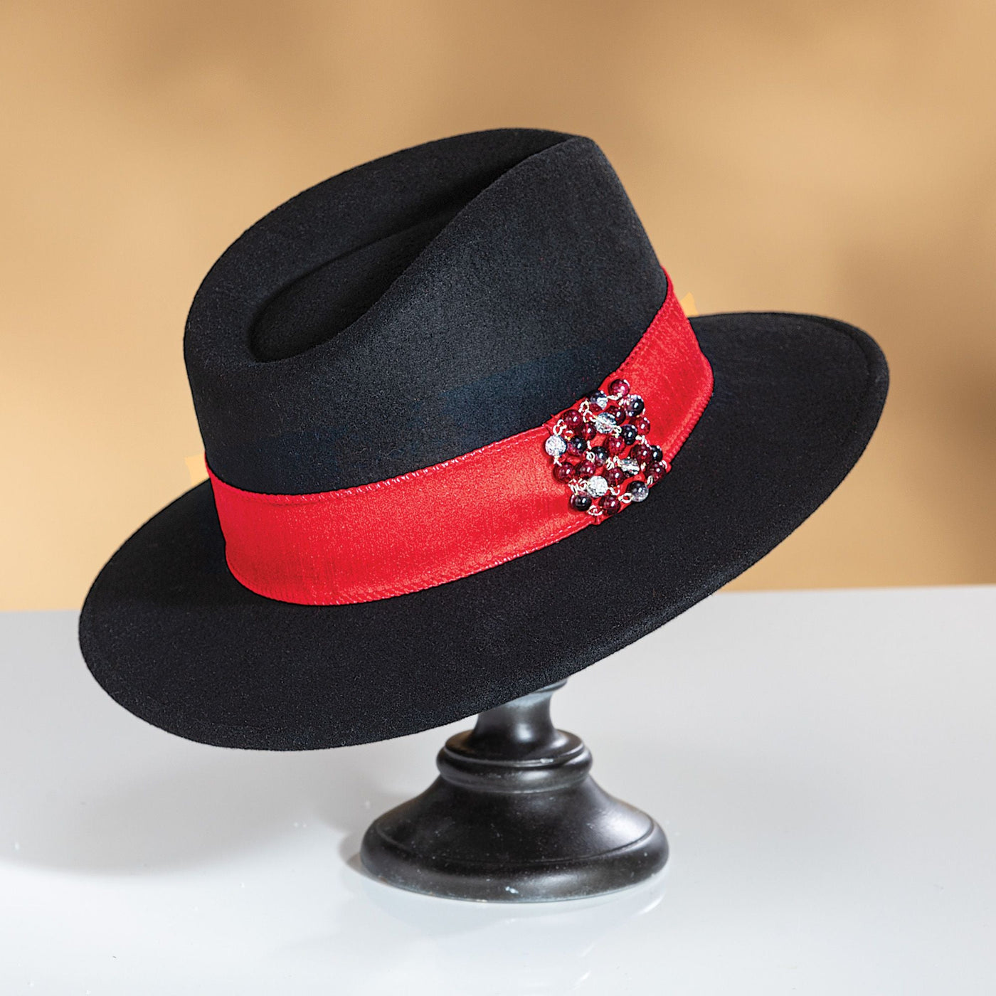 Cameron Black Wool Fedora