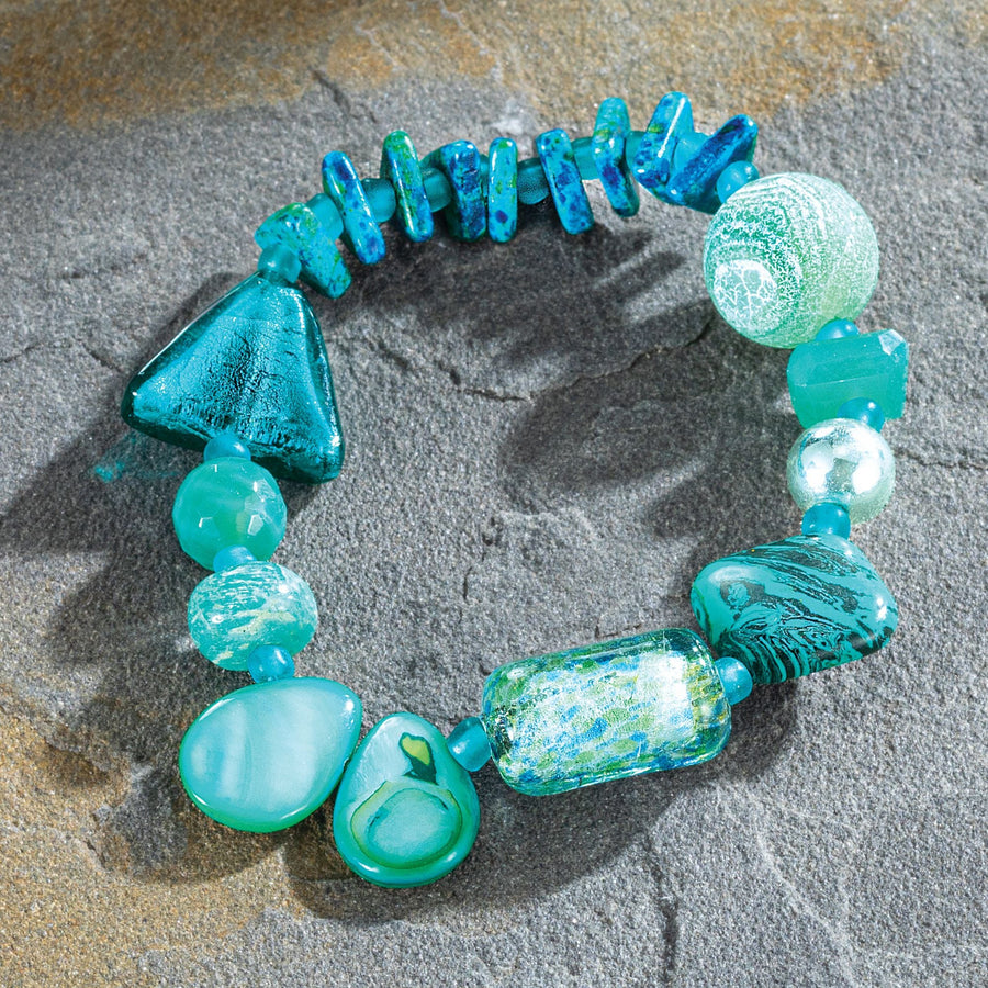 Coastal Brilliance Stone Bracelet