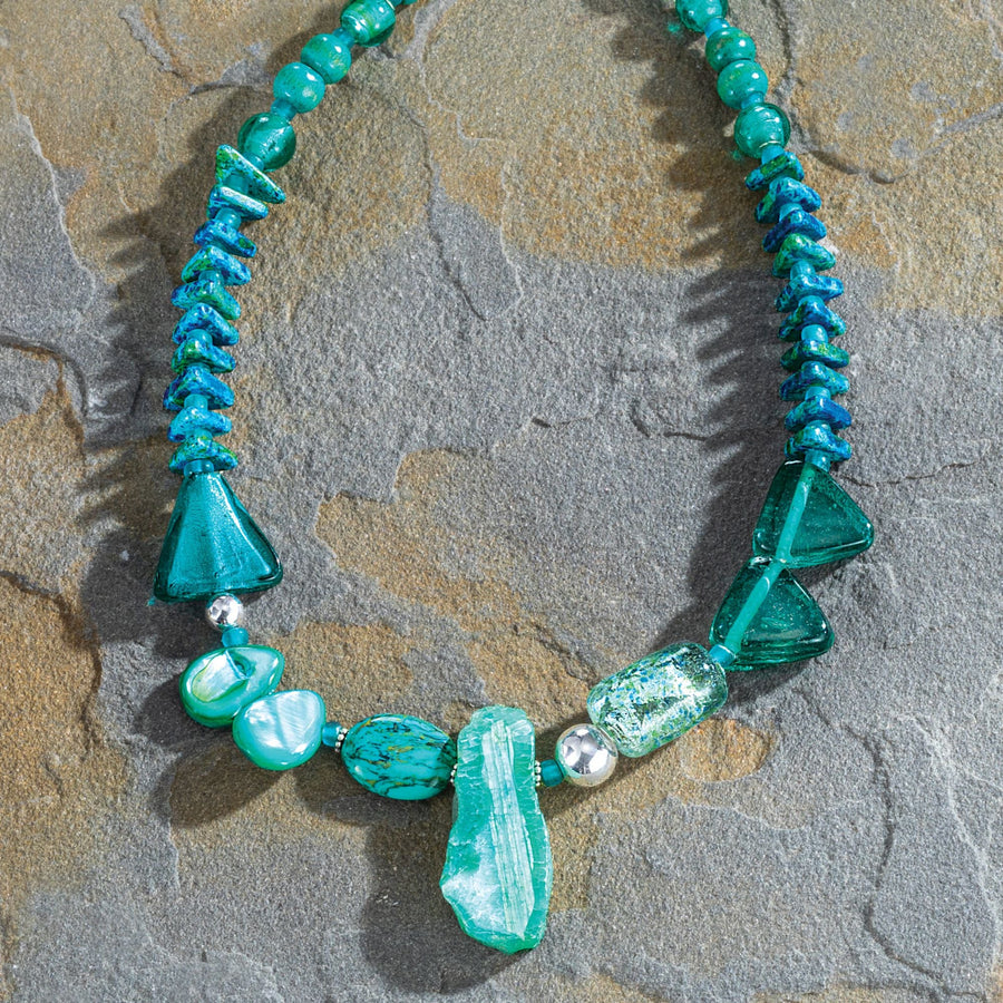Coastal Brilliance Stone Necklace