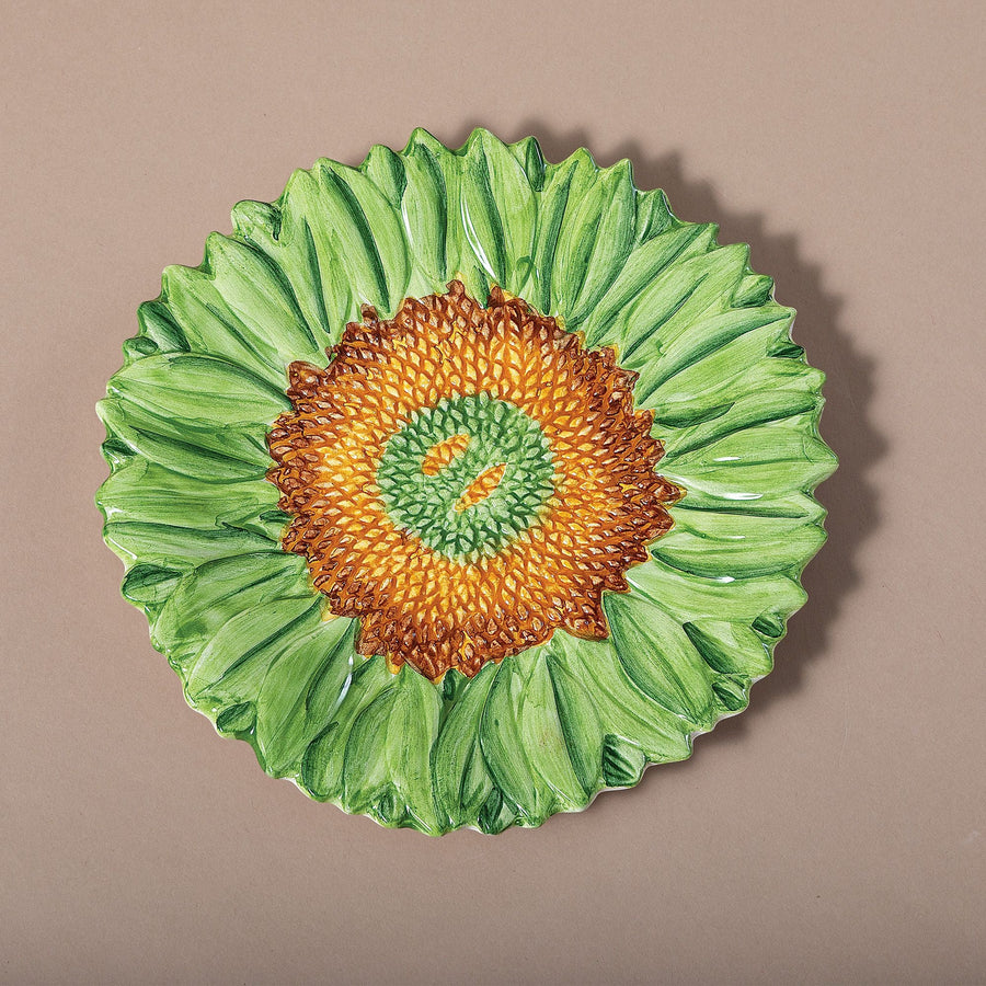 Green Sunflower Salad Plate
