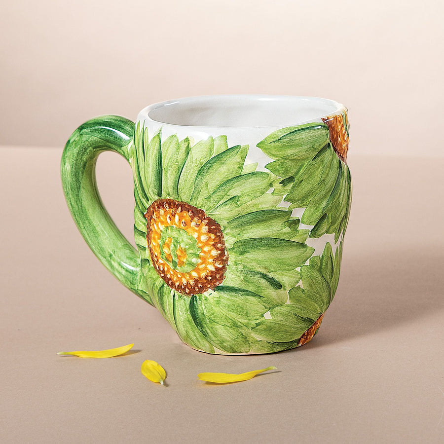 Green Sunflower Mug