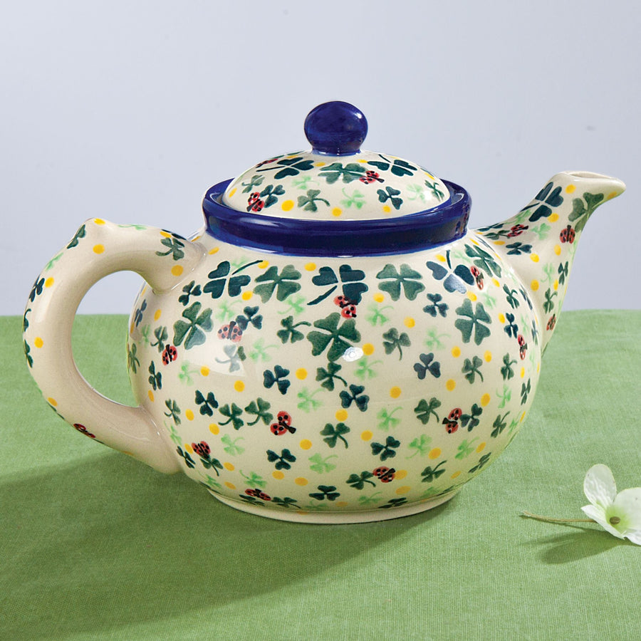 Polish Pottery St. Patrick's Day ''Caitlin'' Teapot