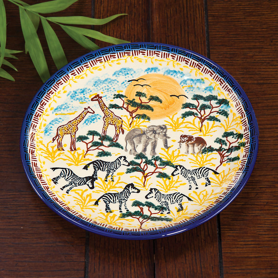 Polish Pottery Safari Sun Plate