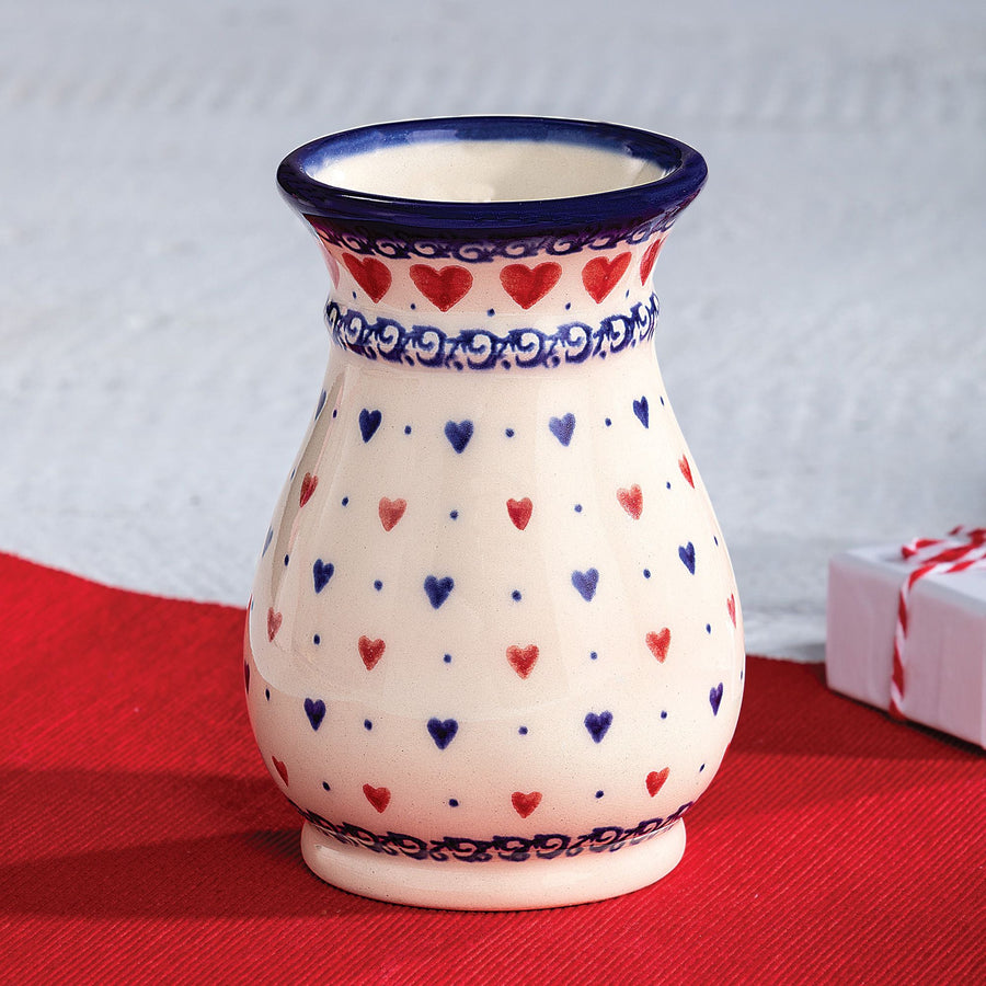 Polish Pottery Sweetheart Vase