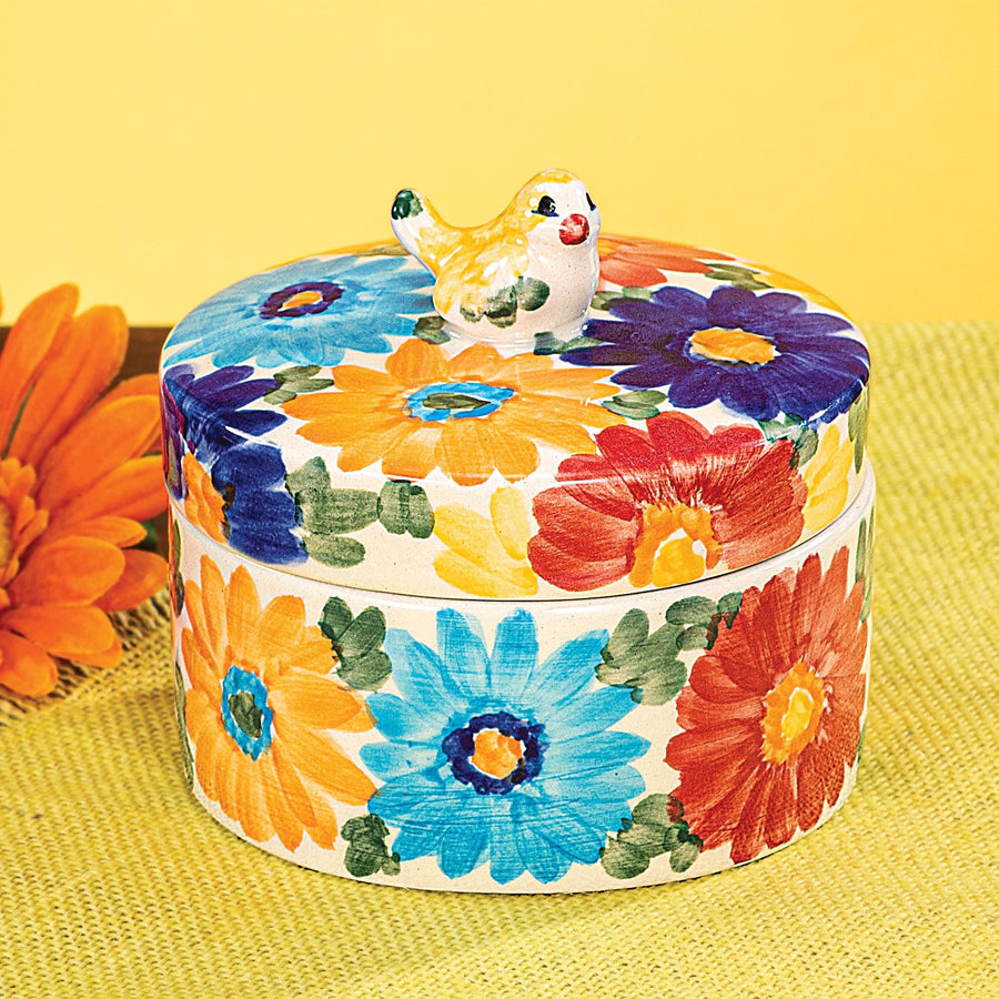 Polish Pottery Blooming Beauty Trinket Box
