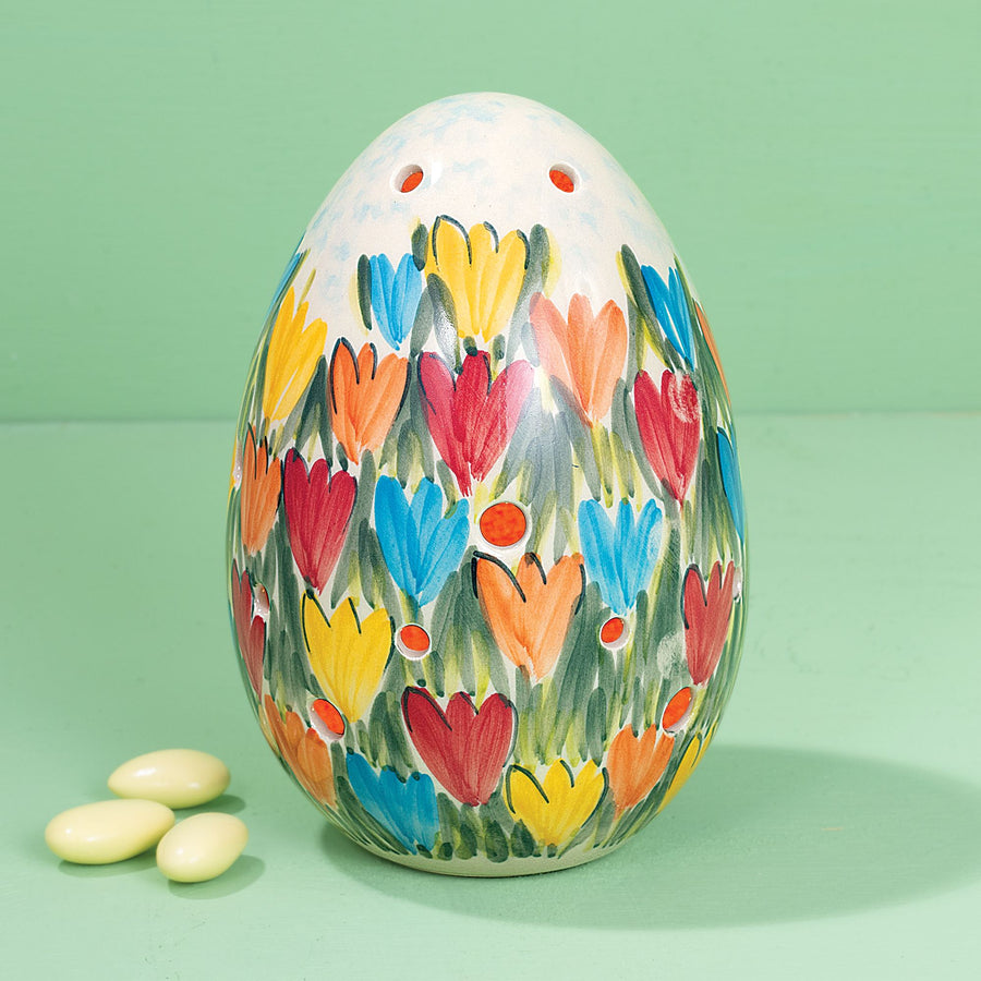 Polish Pottery Garden Bunny Egg Votive